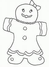 Gingerbread Coloring Pages Girl Cartoon Boy Christmas Printable Clipart Color Baby Getcolorings Library Popular Coloringhome Related sketch template