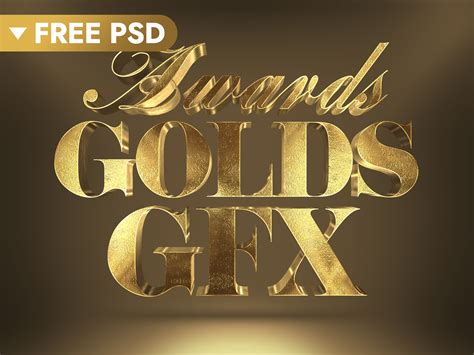 gold text effect  hyperpix  dribbble