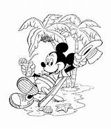 Coloring Mickey Pages Mouse Summer Disney Kids Vacation Coloring3 Printable Beach Summertime Preschoolactivities Kindergarten Minnie Colouring Preschool Coloriage Drawing Sheets sketch template