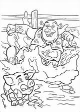 Shrek Coloring Pages Forever After Coloringpages1001 Fun Kids sketch template