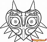 Zelda Majora Majoras Drawing Printable Máscara Masker Videogames Diversen Videojuegos Colouring Symbol Clipartmag Oncoloring sketch template