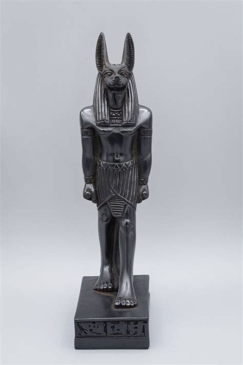 Egyptian God Anubis Statue Black 2 Size Solid Stone Made In Etsy In