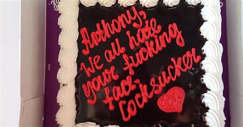 somebody made us write this on an ice cream cake today imgur