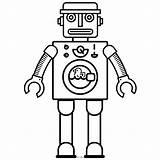 Robot Roboter Stampare Ultracoloringpages sketch template
