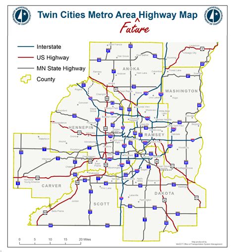 introducing  twin cities metro area future highway map streetsmn