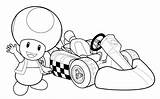 Kart Toad Coloriage Racing Coloriages Sheets sketch template