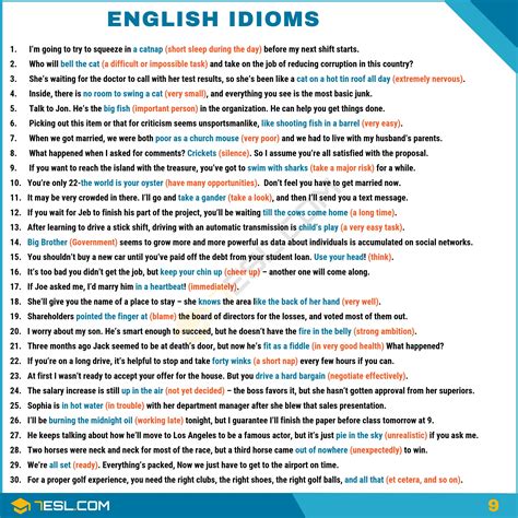 idioms  meanings  sentences