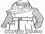 Kylo Ren Coloring Pages Lego Template sketch template