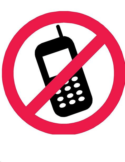 printable  cell phone sign clipart