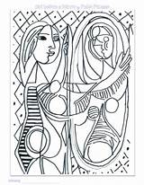 Picasso Coloring Pages Pablo Obras Arte Cubista Famous Colorir Da Desenho Dibujos Boyama Book Hokusai Cuadros Colouring Ziyaret Et Escolher sketch template