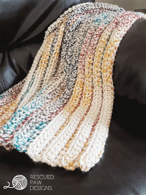 cozy chunky crochet blanket beginner friendly pattern