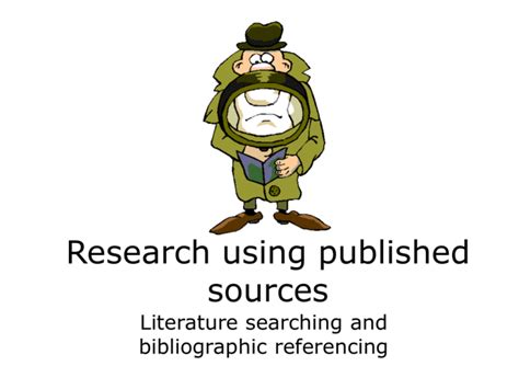 research  published sources