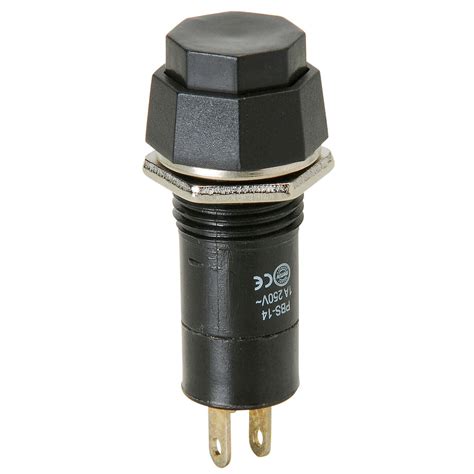 Momentary N O Hex Push Button Switch 3a 125v
