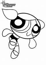 Girls Powerpuff Coloring Pages Bubbles Getcolorings sketch template