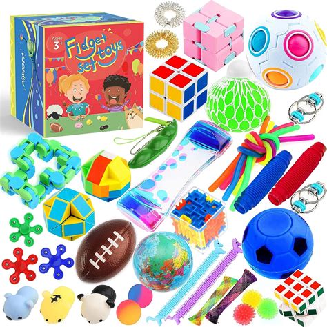 buy sensory toys set  pack stress relief fidget hand toys  adults