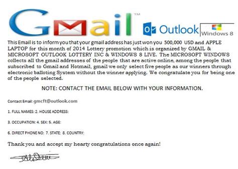 Gmail Lottery Scam The Truth About Making Money Online