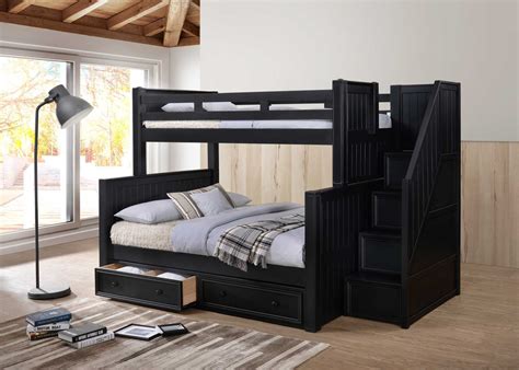 Twin Over Full Dillon Bunk Bed W Storage Stairs