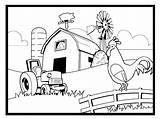 Farm Coloring Pages Farming Scene Colouring Preschool Drawing Printable Scenes Custom Animal Name Kids Tractor Crops Print Color First Animals sketch template