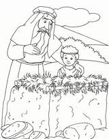 Abraham Coloring Pages Altar Bible Isaac Drawing Story Genesis Sarah Para Colorear Characters Character Printable Kids Sheets Niños Biblical Ot sketch template