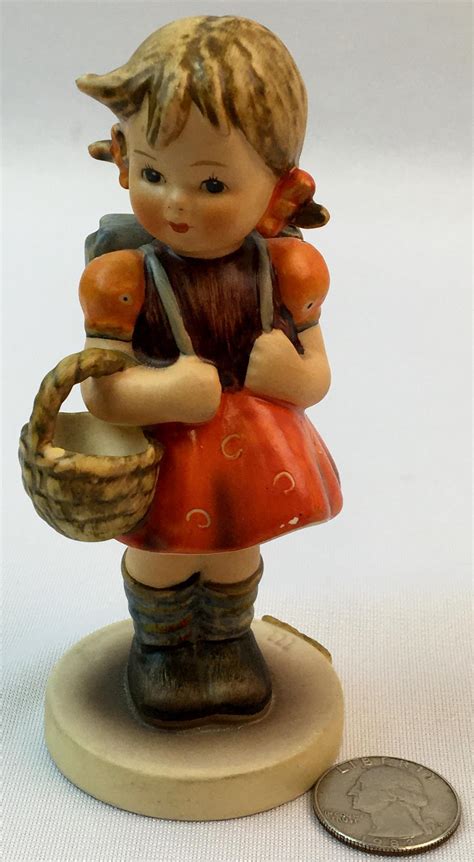 lot vintage hummel figurine tmk  school girl