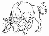 Bull Outline Tattoo Drawing Angry Calm Drinking Tattoos Getdrawings Tattooimages Biz sketch template