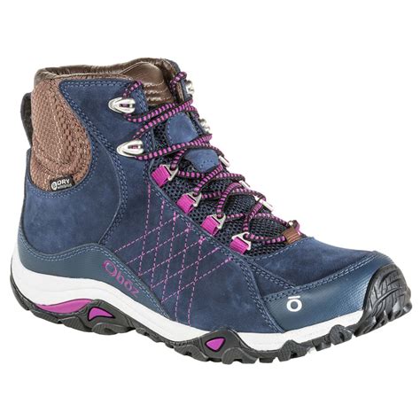oboz womens sapphire mid waterproof hiking boots eastern mountain sports