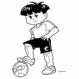 Futebol Jogador Preto Muleque Desenhar Luetta sketch template