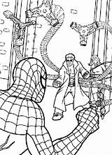 Homem Aranha Lutando Colorir Inimigo Contra Dibujo Tudodesenhos Chiquipedia sketch template