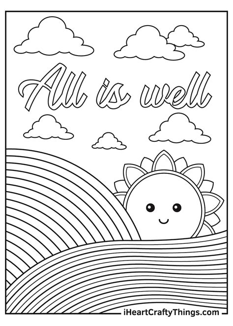 stress relieving coloring pages printable