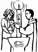 Baptism sketch template