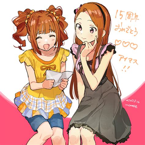 minase iori and takatsuki yayoi idolmaster and 1 more drawn by momose