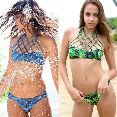 2018 Brand New Swimwear Women Bikini Set Bandage Push Up Padded
