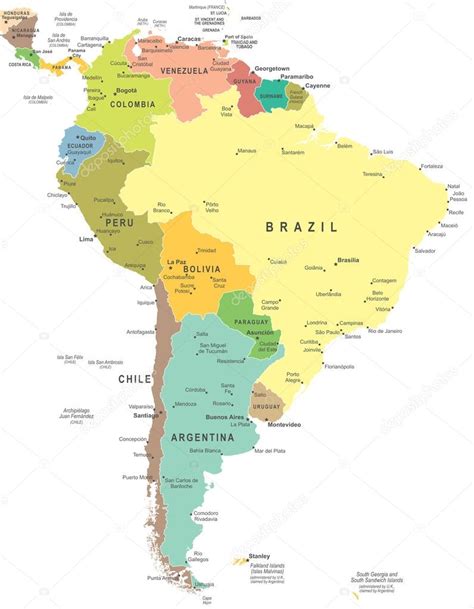 karta sydamerika karta