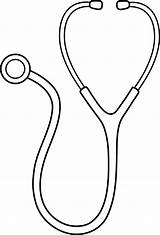 Stethoscope Clip Sweetclipart sketch template