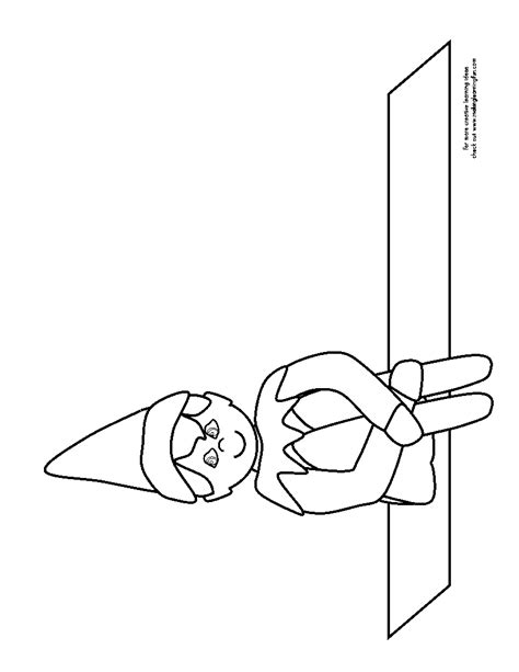 printable elf   shelf coloring pages coloring home