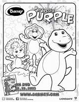 Barney Coloring Purple Perfectly Dvd Pages Book Sheet Giveaway Printables Printable Hit Friends Happy Wiki Clipart Holidays Entertainment Just Time sketch template
