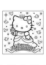 Coloring Kitty Hello Pages Printable Color Kids Library Clipart Princess Colorier Popular Coloringhome Comments sketch template
