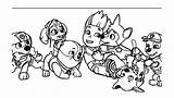 Paw Patrol Coloring Pages Pups Printable Color Clipart Comments Library Coloringhome sketch template