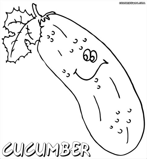 cucumber coloring page lyallmalissa