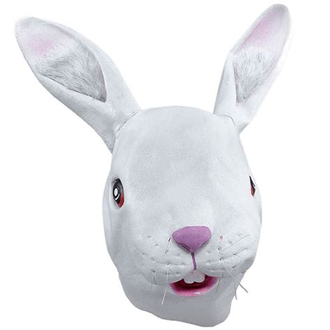 buy rabbit latex mask party chest