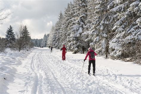 plaatsen met sneeuw  de ardennen ski en langlauf gebieden