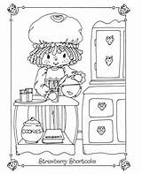 Coloring Pages Strawberry Shortcake Book Sleepover Colouring sketch template