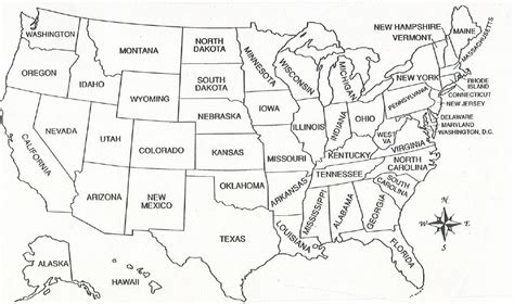 map  usa coloring pages  states map