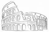 Colosseum Colisee Colise sketch template