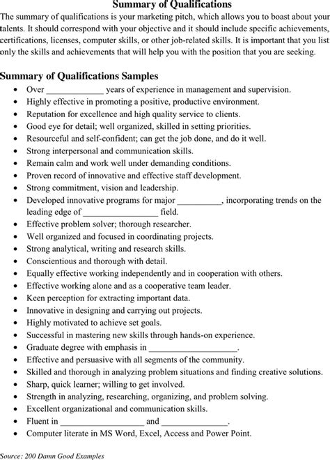 summary  qualifications   kb  pages