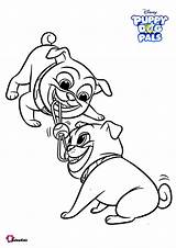 Rolly Pals Puppy Bubakids sketch template