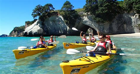 cathedral cove kayak  rtw backpackers