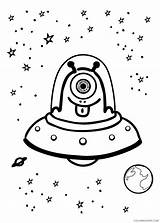 Coloring Pages Cute Space Coloring4free Alien Related Posts sketch template