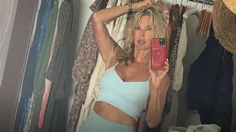 christie brinkley shares selfie showing off her abs turning 50 for