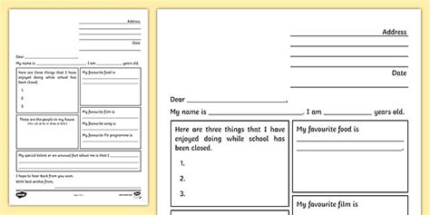 pal letter template parents english twinkl